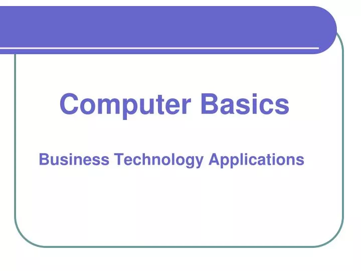 business technology applications