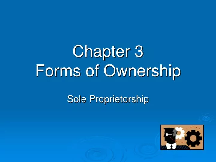 chapter 3 forms of ownership