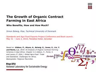 The Growth of Organic Contract Farming in East Africa