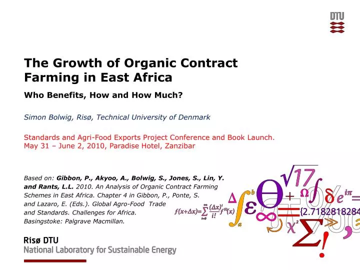 the growth of organic contract farming in east africa