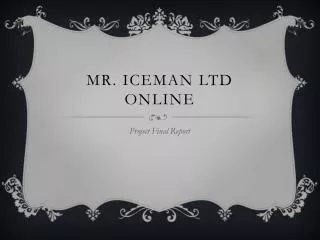 MR. ICEMAN LTD ONLINE
