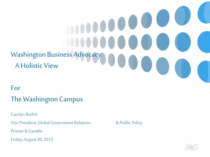washington business advocacy a holistic view for the washington campus