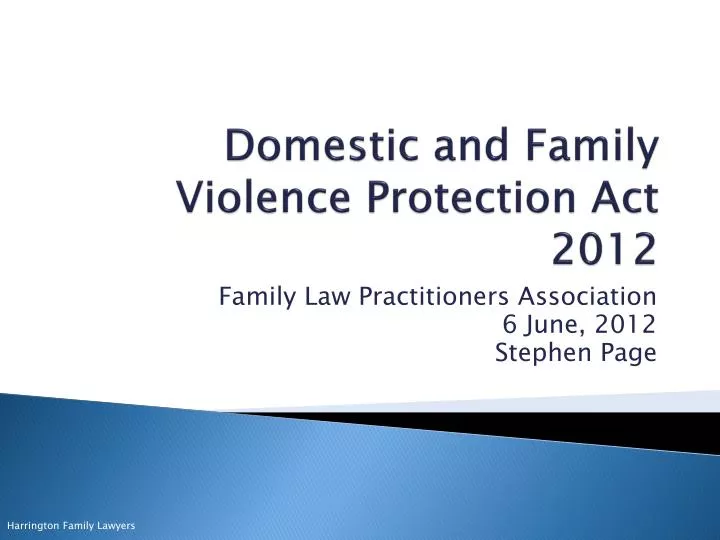 domestic and family violence protection act 2012