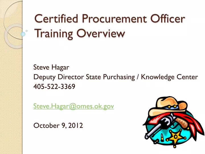 certified procurement officer training overview