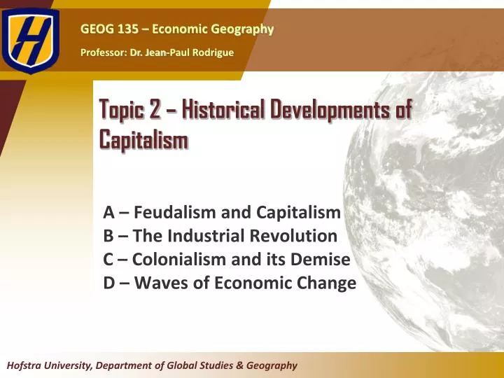topic 2 historical developments of capitalism