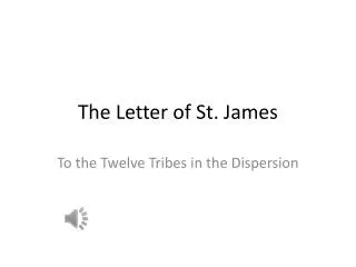 The Letter of St. James