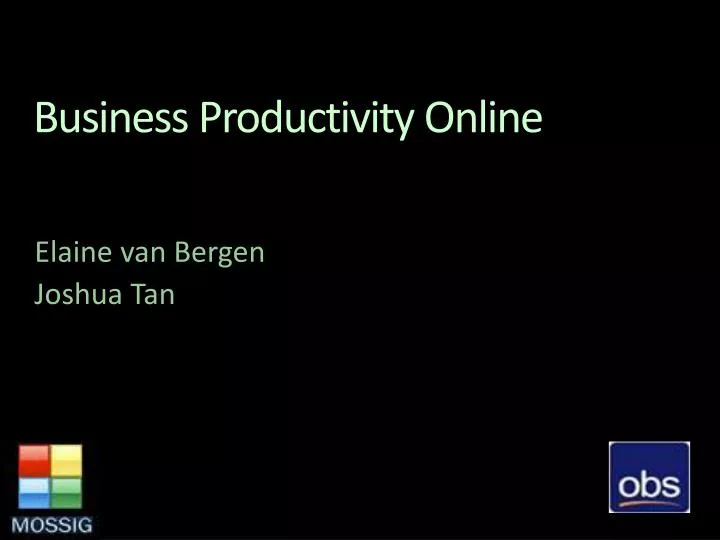 business productivity online