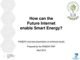 How can the Future Internet enable Smart Energy?