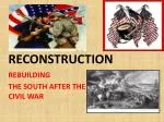 RECONSTRUCTION - slide 1