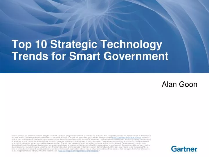 top 10 strategic technology trends for smart government