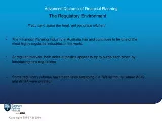 Advanced Diploma of Financial Planning