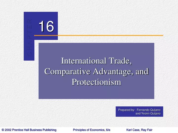 international trade comparative advantage and protectionism