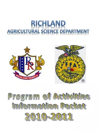 Richland Agricultural Science Department