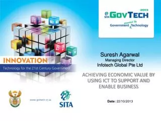 Suresh Agarwal Managing Director Infotech Global Pte Ltd