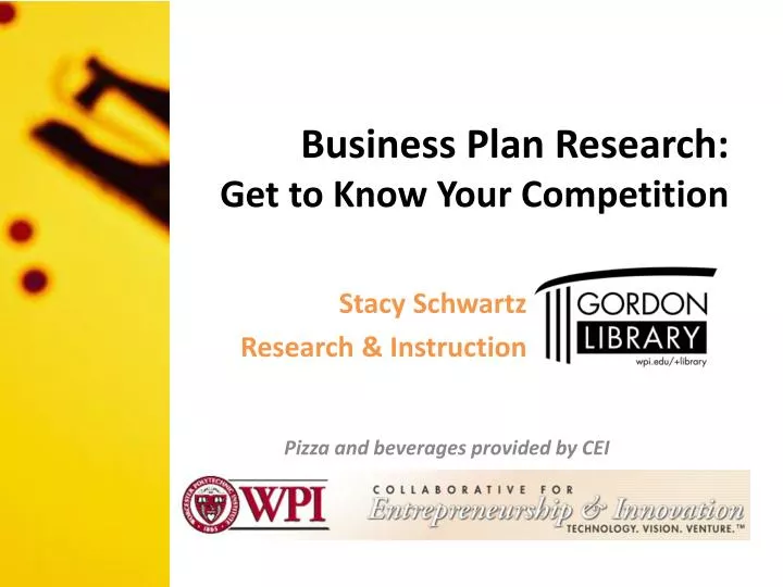 business plan research get to know your competition