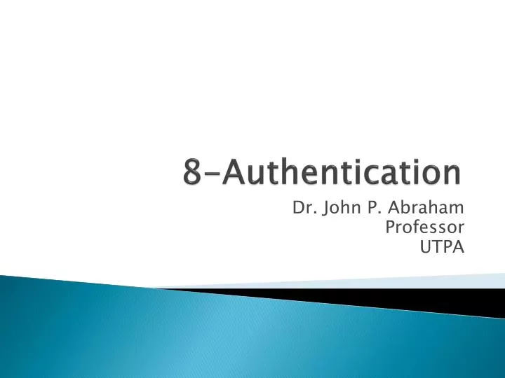 8 authentication