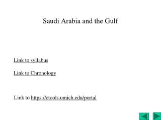 Saudi Arabia and the Gulf