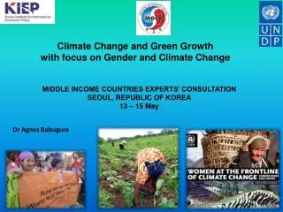 Climate Change and Green Growth with focus on Gender and Climate Change