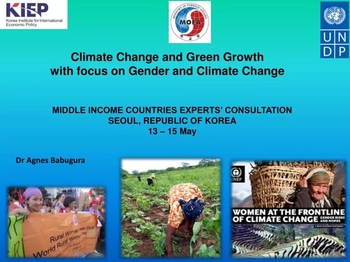 climate change and green growth with focus on gender and climate change