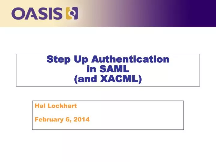 step up authentication in saml and xacml