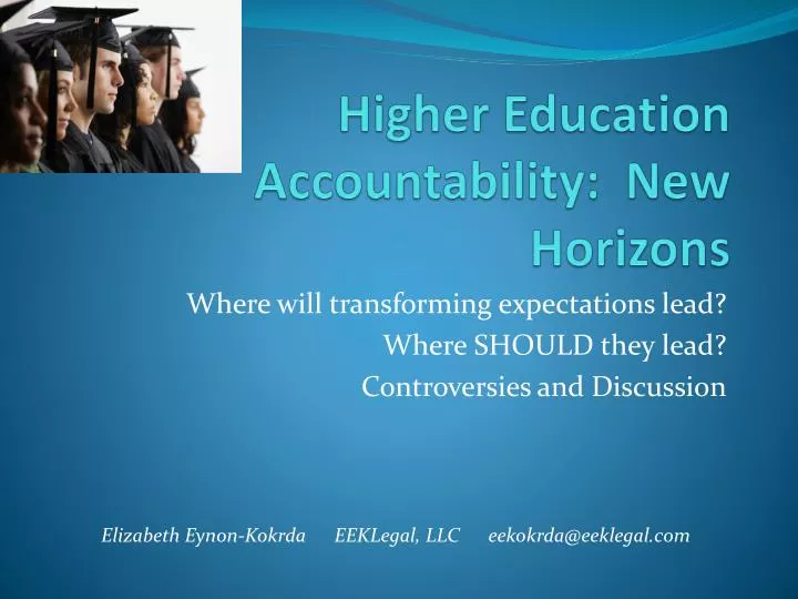 higher education accountability new horizons