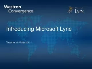 Introducing Microsoft Lync