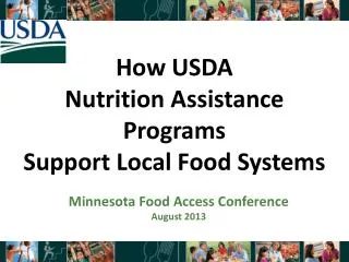 How USDA Nutrition Assistance Programs Support Local Food Systems