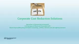 Corporate Cost Reduction Solutions