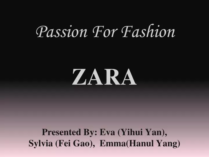 passion for fashion z ara