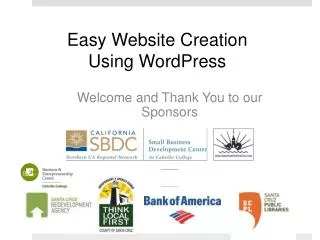 Easy Website Creation Using WordPress
