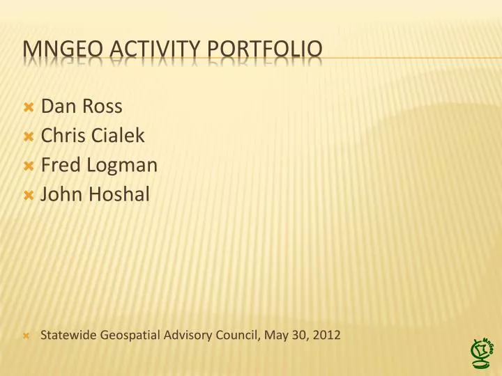 mngeo activity portfolio