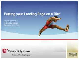 Putting your Landing Page on a Diet