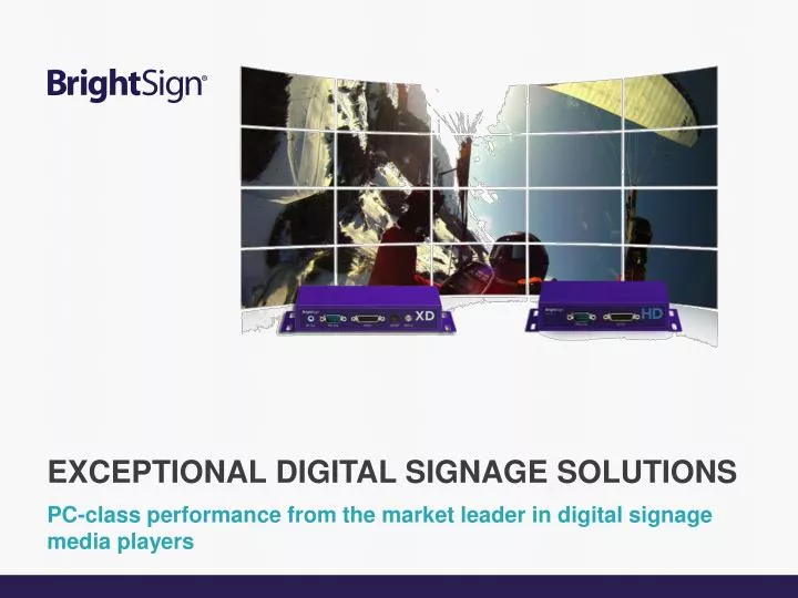 pc class performance from the market leader in digital signage media players
