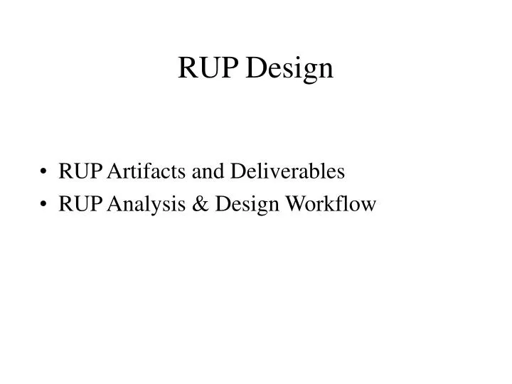 rup design