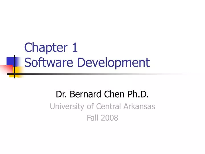 chapter 1 software development