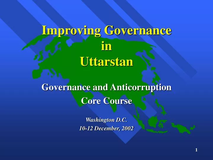 improving governance in uttarstan