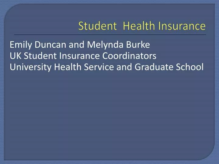 student health insurance