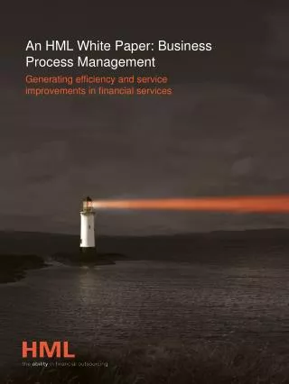 An HML White Paper: Business Process Management