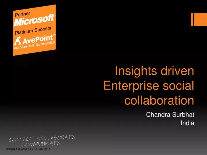 insights driven enterprise social collaboration