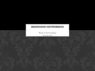 Beginning Networking
