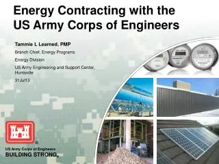 Energy Contracting with the US Army Corps of Engineers