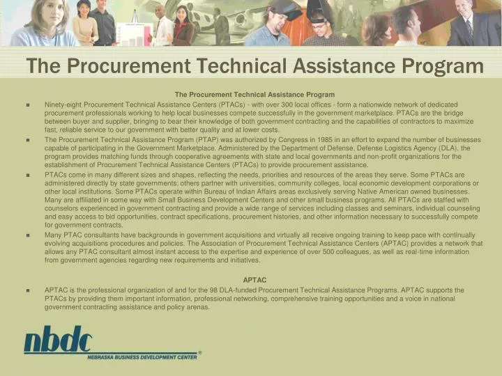 the procurement technical assistance program