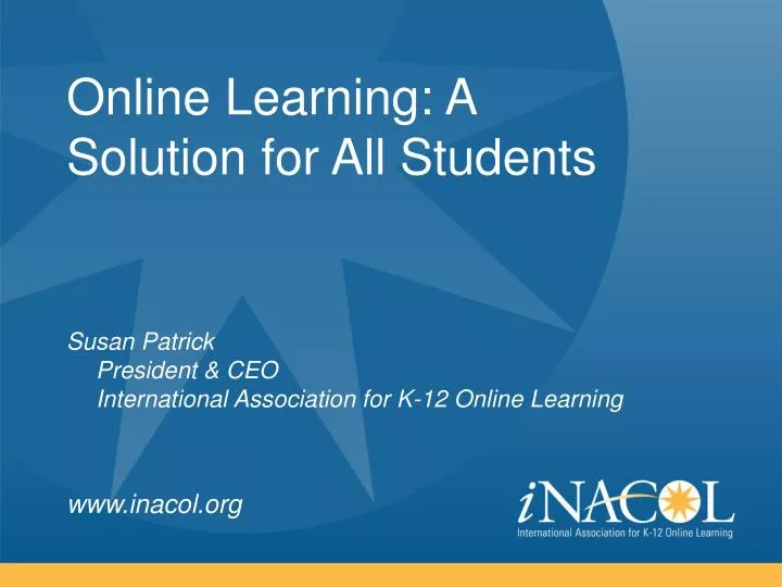 online learning a solution for all students