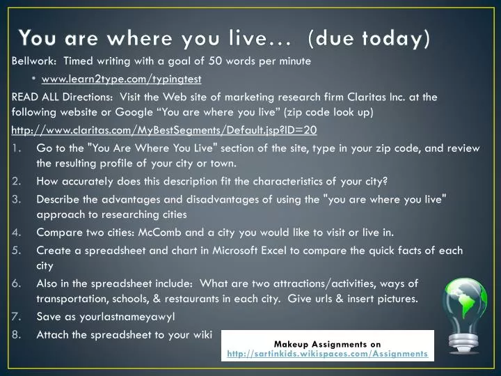 you are where you live due today