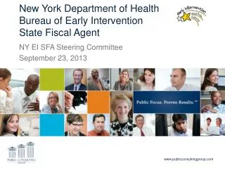 New York Department of Health Bureau of Early Intervention State Fiscal Agent