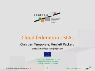 Cloud federation - SLAs