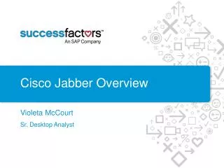 Cisco Jabber Overview