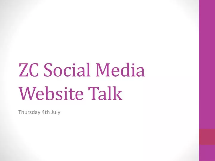 zc social media website talk