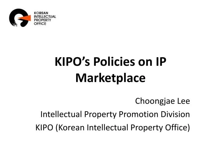 kipo s policies on ip marketplace