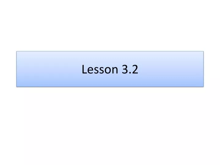 lesson 3 2